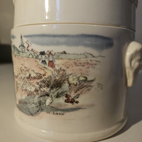 Sarreguemines Obernai Foie Gras Terrine Alsatian France Antique - Picture 10 of 11